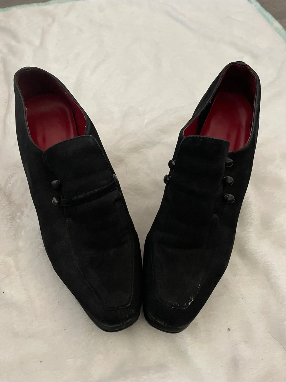 Retro 90’s Peeptoe Shoes Black